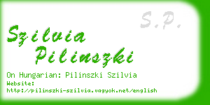 szilvia pilinszki business card